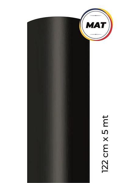Ecce Folie de acoperire autoadeziva neagra mat 122 Cm X 5 Mt