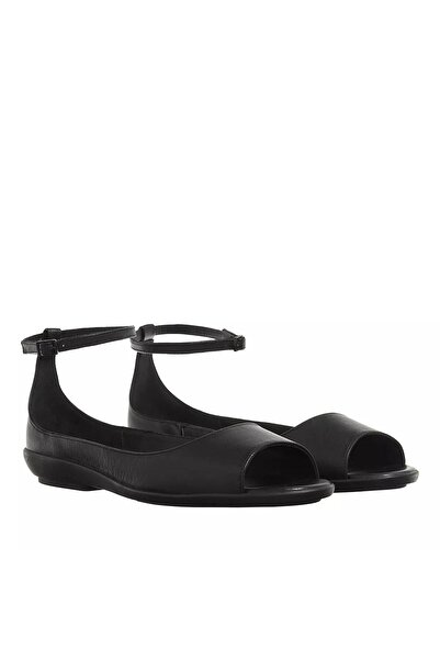 Calvin Klein Peep Toe Ballerina Lth Schwarz