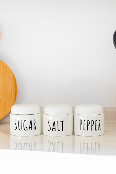 MİEN Mien Porselen 3lü Küçük Boy Kavanoz Por2322 Akyüzhome