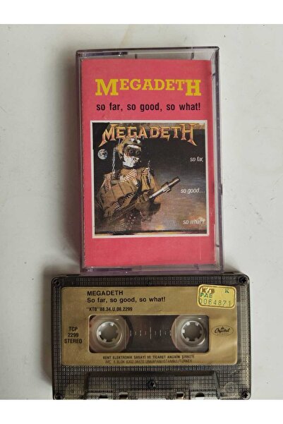Plakperest Megadeth – So Far, So Good... So What! - 1988 Türkiye Basım 2. El ...