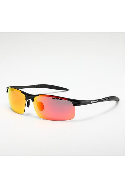 Sportface Sf-S2004 Polarized Unisex Sunglasses - Black