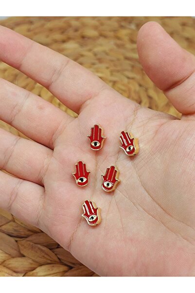 Yasamtohumu Pozlaćeni crveni Fatma ruka srednji uređaj/2 komada (53174)