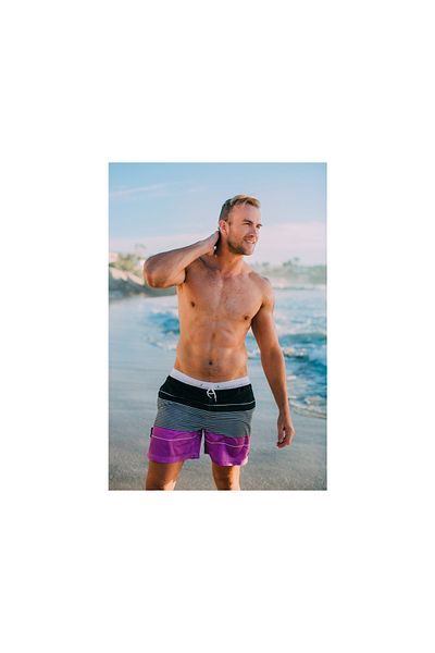 Guggen Mountain Badehose Für Herren In Lila