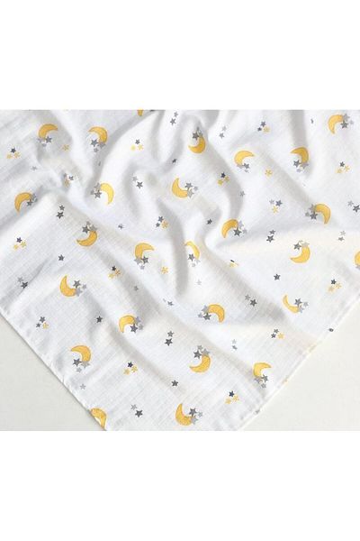 Alpıno Newborn 100% Cotton 85Cmx85Cm Multi-Purpose Muslin Blanket - Baby Blanket and Muslin Cloth