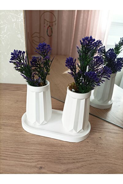 aksenbirstore Mini Straight Patterned Container Bowl Double and Oval Plate-Wi...