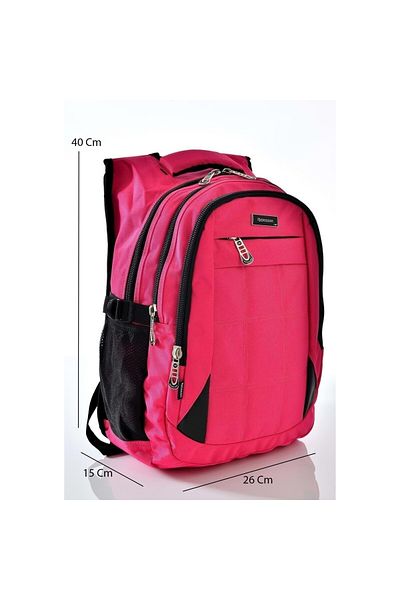 Relaxion Καθημερινό Unisex Backpack - Ροζ 2227