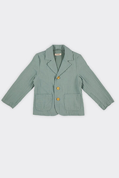 Panço Erkek Çocuk Müslin Yeşil Ceket