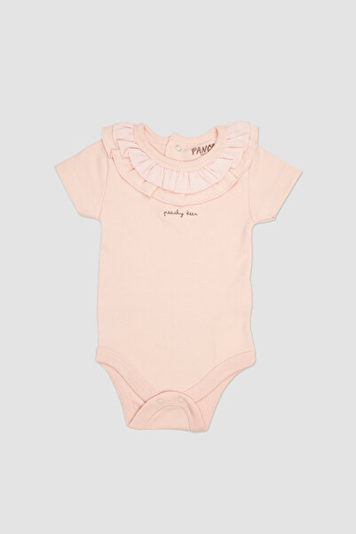 Panço Yenidoğan Yakası Fırfırlı Body