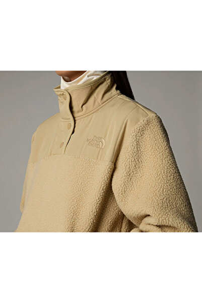 THE NORTH FACE W Cragmont Fleece 1/4 Snap Women's Casual Fleece Sweatshirts Nf0A84Iblk51 Cream