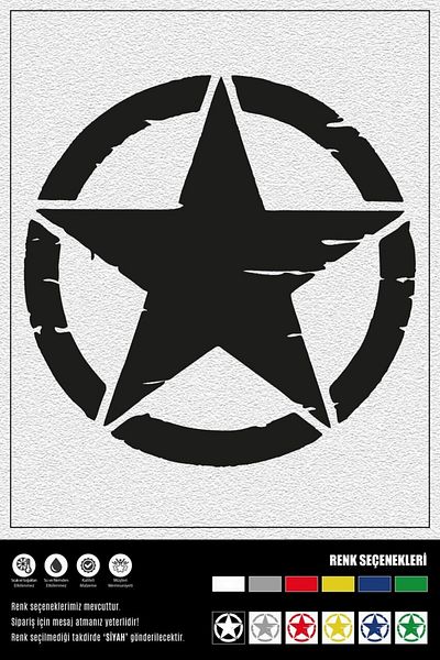 Ecce STICKER STEAUĂ SOLDAT 10 x 10 cm ERU00001