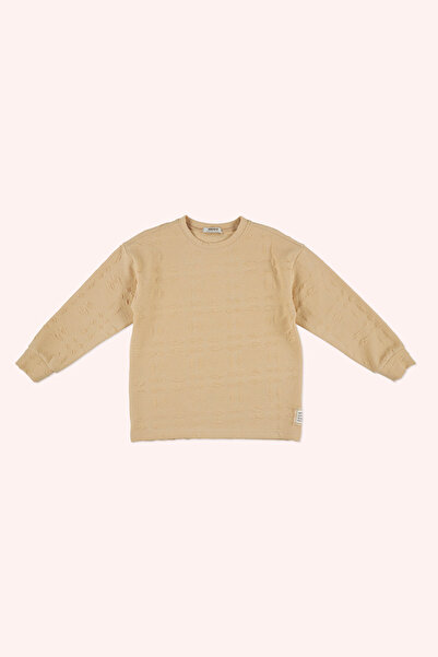 Panço Erkek Çocuk Bej Sweatshirt