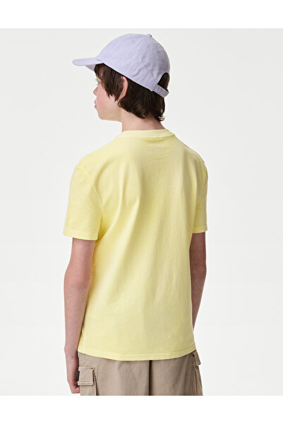Marks & Spencer Saf Pamuklu Kısa Kollu T-Shirt (6-16 Yaş)