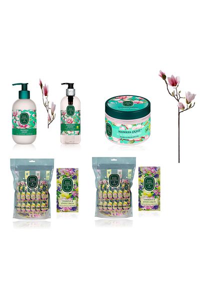 Eyüp Sabri Tuncer Eyüp Sabri Tuncer Magnolia Set - Exfoliating, Liquid Soap, Lotion and Wet Wipes