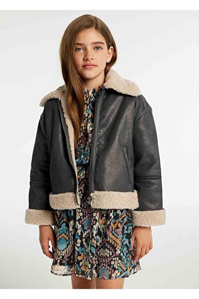 MAYORAL Kışlık Kız Çocuk Kaban Ceket - Siyah