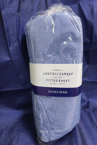 ONC King Size 1 Piece Cotton Fitted Sheet 180X200Cm+30Cm