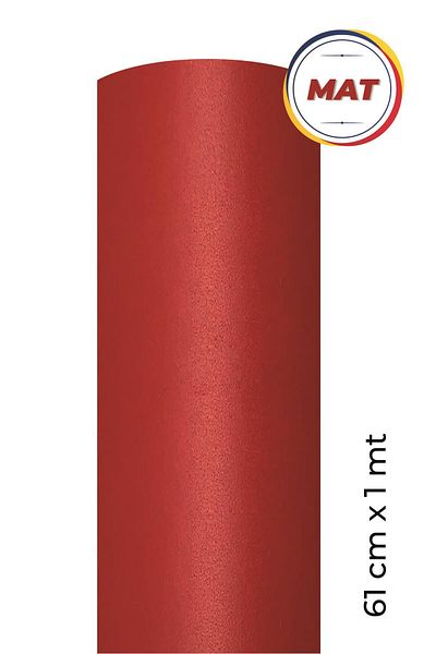 Ecce 61 cm Matte Red Adhesive Coating Foil