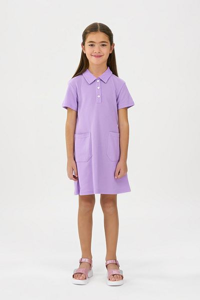 Panço Mädchenkleid mit Polokragen