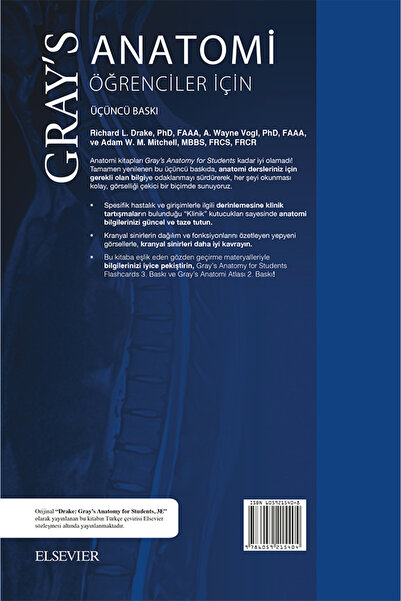Ankara Nobel Tıp Kitapevleri Gray's Anatomi Öğrenciler Için