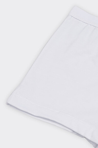 Panço Kız Çocuk Beyaz 3'lü Boxer Set - İç Giyim