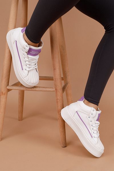 Getcho Pantofi sport de damă Latona alb liliac