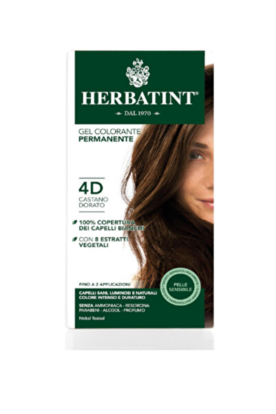 Herbatint 4D Chatain Dore Altın Kestane Saç Boyası, 135 Ml
