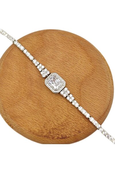 Güler Yüzlü Silver XUPING BAGUETTE STONE WATERWAY BRACELET