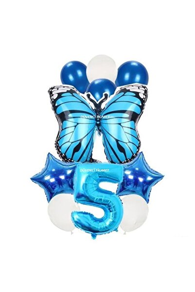 DÜVENCİ TİCARET ΣΕΤ ΜΠΑΛΟΝΙΩΝ ΜΕ ΦΙΛΜ ΜΠΛΕ ΠΕΤΑΛΟΥΔΑ