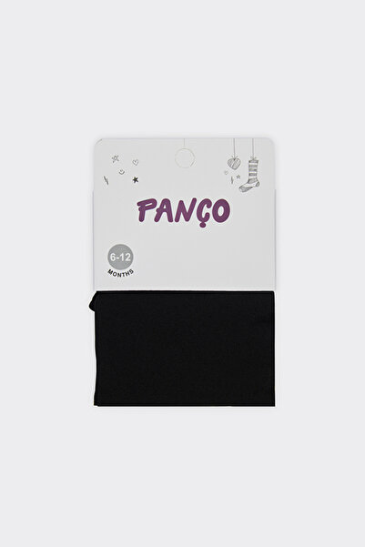 Panço Kız Bebek Mikro Siyah Külotlu Çorap