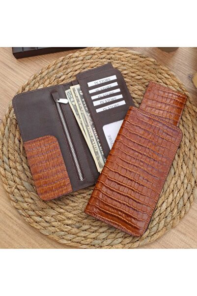 GoGoPlus Πορτοφόλι με μακρύ κάρτο από γνήσιο δέρμα Unisex