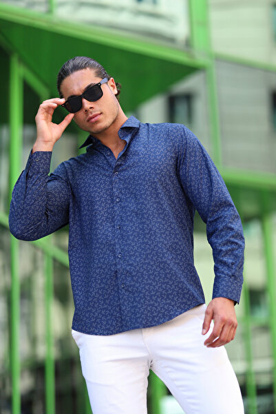 PASSERO Πουκάμισο Regular Fit με τύπωμα Lycra