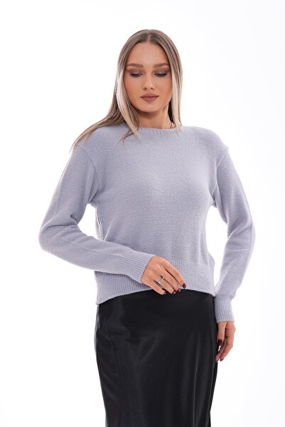 ŞİMAL Women's Crew Neck Soft Knitwear Knitted Sweater 245162 -