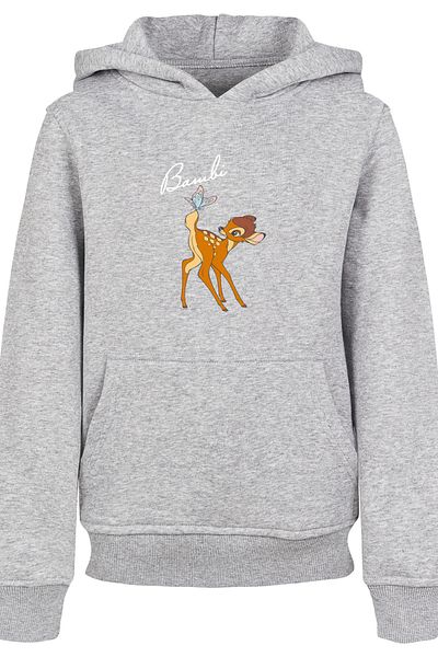 F4NT4STIC Kinder Disney Bambi Butterfly Tail-GRY with Basic Kids Hoody