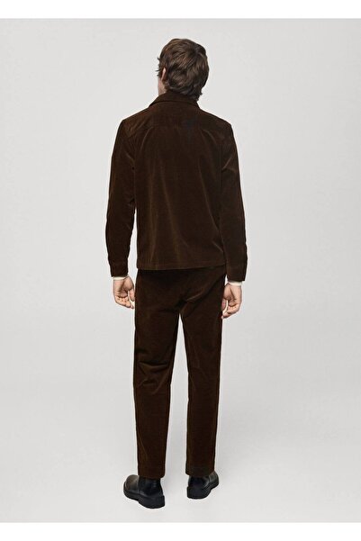 MANGO Man Cepli fitilli kadife gömlek ceket