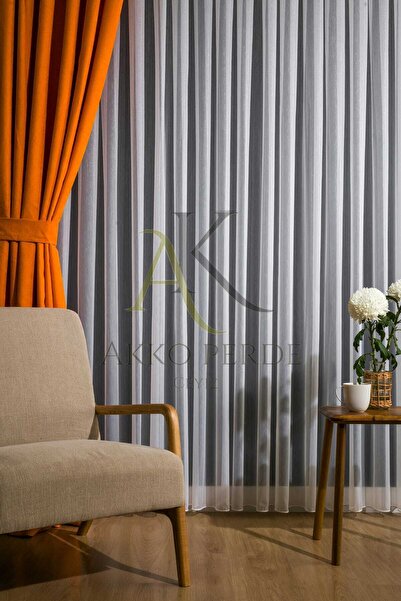 Karesi TUL DE BAMBUS GROS PLIAT MEDIU 1x2,5 PERDELE TUL SALON BALCON BUCĂTĂRIE