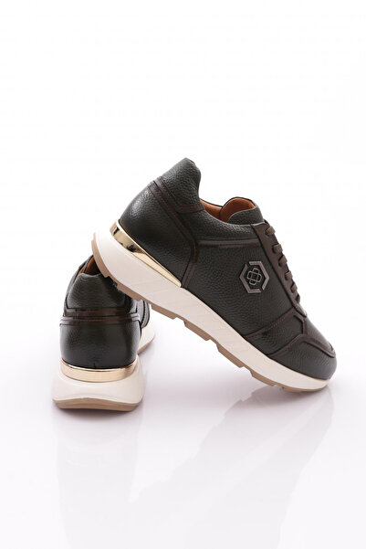 DGN Erkek Bağcıklı Sneakers Ayakkabı Haki 73123617