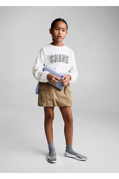 MANGO Kids Μπλουζάκι με χάντρες