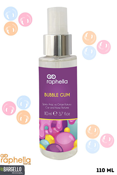 Raphella Bubble Gum Sakız Aromalı Araç Ve Ortam Kokusu Sprey Oto Parfümü 110 ML