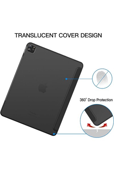 JETech Case for iPad Pro 12.9-Inch (2022/2021, 6th/5th Gen) - Black