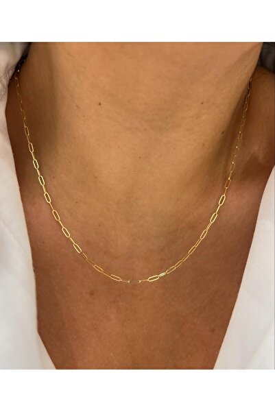 derokas 316 L paslanmaz Çelik Ataç Gold Kolye