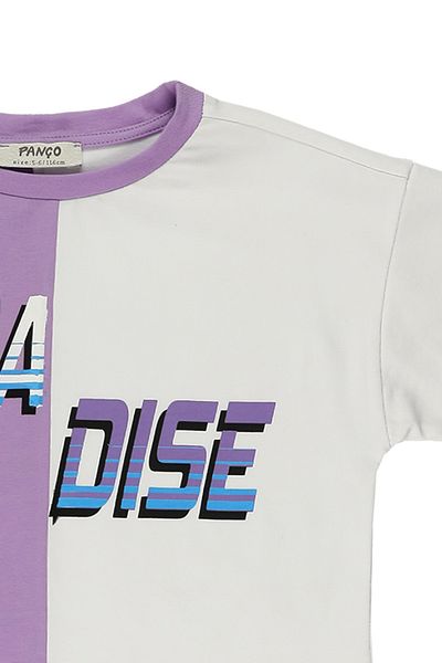 Panço Bedrucktes, detailliertes T-Shirt für Mädchen