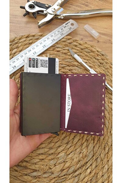 GoGoPlus Monies Mechanismed Hand Stitched Card Holder