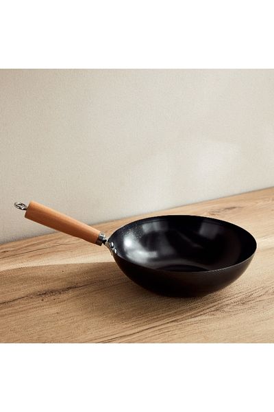 Home Box La Natura Carbon Steel Wok - 28 cm