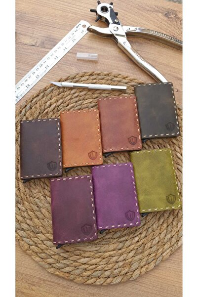 GoGoPlus Monies Mechanismed Hand Stitched Card Holder