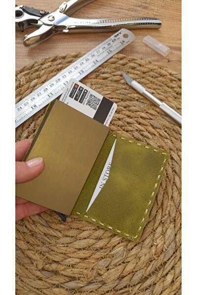 GoGoPlus Monies Mechanismed Hand Stitched Card Holder