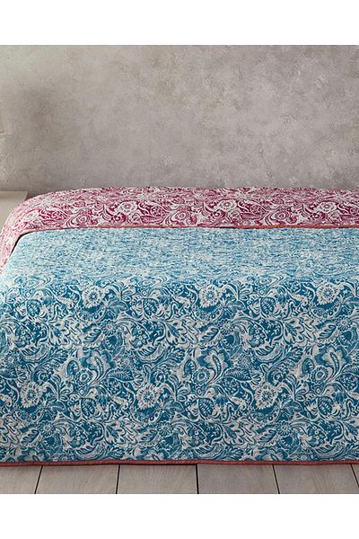 English Home Pătură de artă populară King Size roz închis - multifuncțional