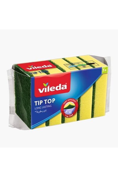 Vileda 5-Piece Tip Top Sponge Set - 9x6.8x4 cm