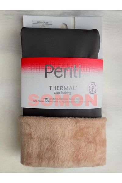 Penti Tenké termoplyšové punčochové kalhoty Sock Look