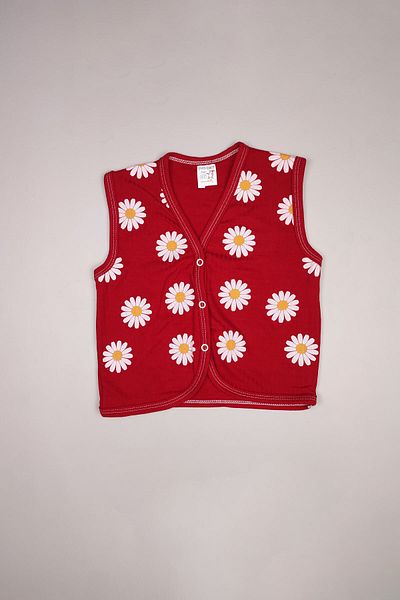 Peki Retro Style Baby Body - Add 5 Pay 4, Cotton Daisy Vest and Top Suede Sweater, Gift 14873