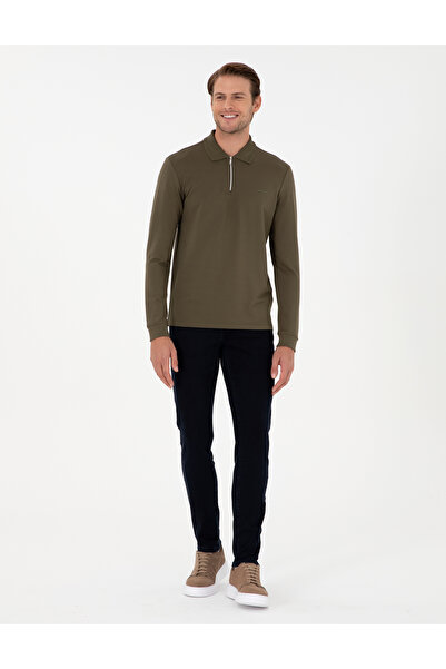 Pierre Cardin Φούτερ Dark Khaki Regular Fit 50296504-VR111