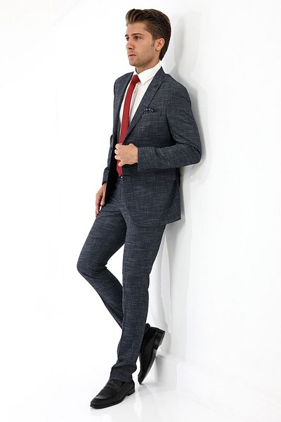 Presto Men's Classic 6 Drop K Regular Suit - Navy-672-250